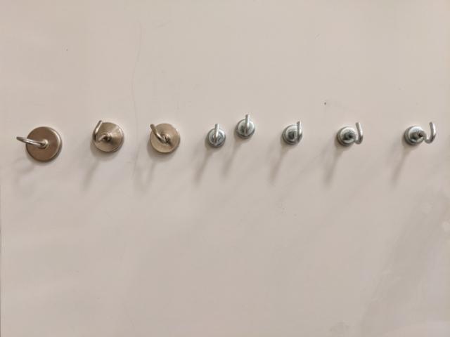 Whiteboard magnetic hooks