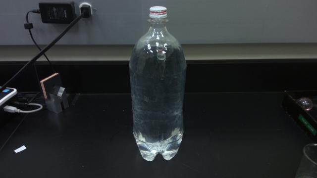 Cartesian Diver in 2L bottle for cartesian diver demonstration